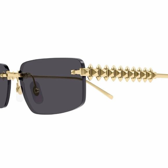 New! Cartier Gold and Smoke Sunglasses, CT0544S 002, Authentic main image 4